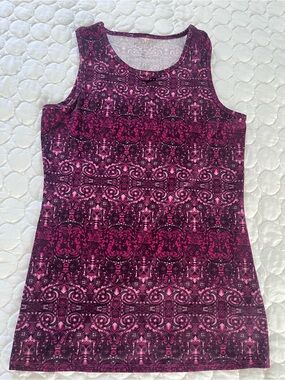 Athleta Patterned Tank Top Size Small Tall